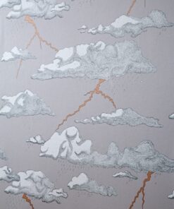 Tapeta Abigail Edwards „Burzowe Chmury” szara w chmury