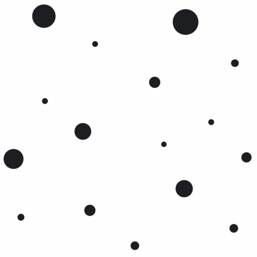 Tapeta York Wallcoverings Cool Kids KS2431 Dots biała w czarne grochy